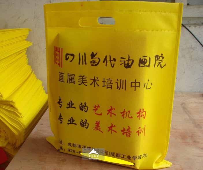 四川當代油畫院定制無紡布袋